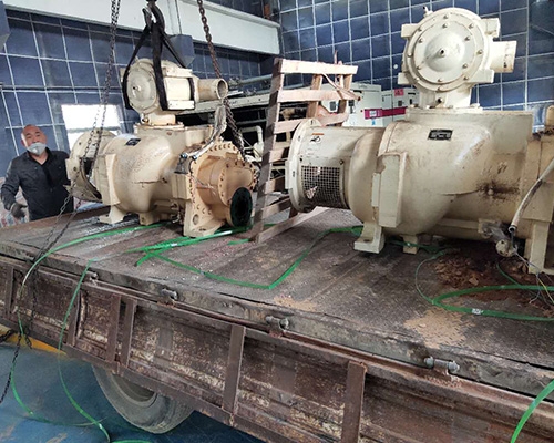 鶴煤集團登?？諌簷C大修項目現場